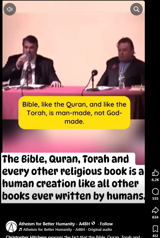 Interesting memes from my atheist group.