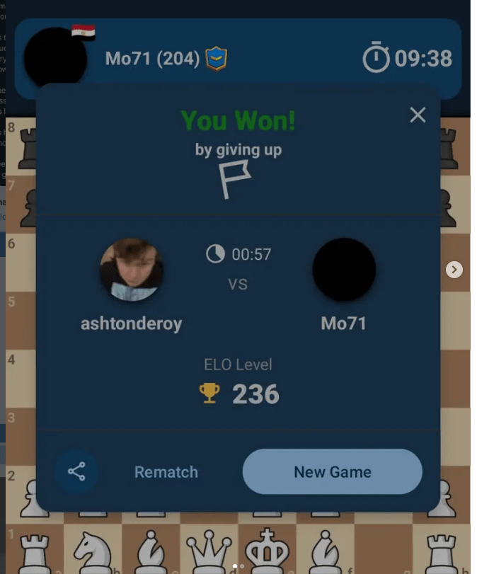 I’ve run over 200 10 minute chess simulations now. I just know how to play.