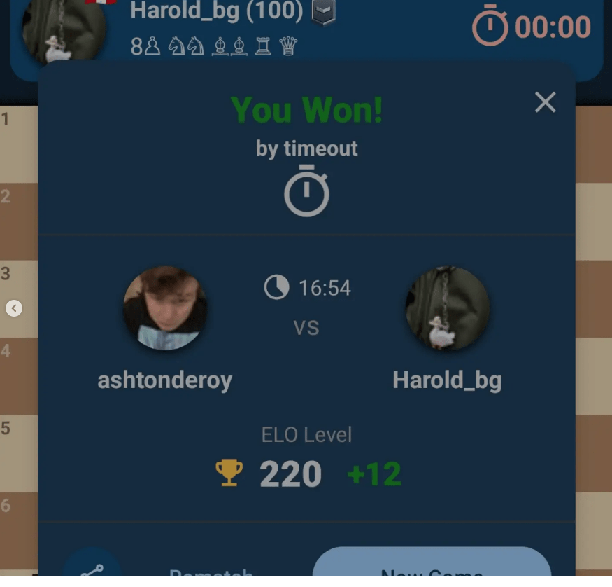 This is my best performance in a chess game I should of lost but won ever.